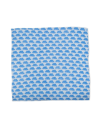Bobo Choses Car-print Muslin Blanket In Blue