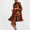 La Doublej Choux Dress In Orange Gerber