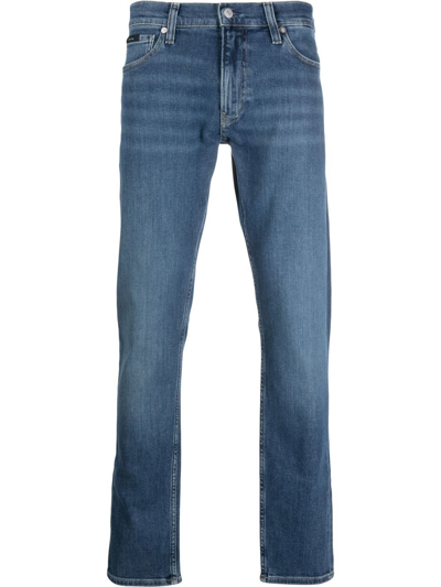 Calvin Klein Lewis Straight-leg Jeans In Blue