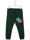 DSQUARED2 LOGO-PATCH DRAWSTRING TRACK trousers