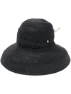 Helen Kaminski Provence 12 Packable Raffia Hat In Black