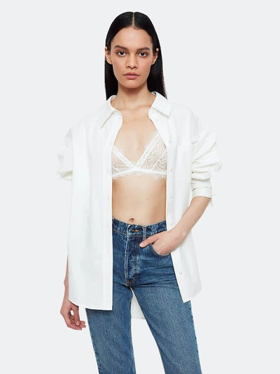 Anine Bing Lace Bra With Trim In Ivory