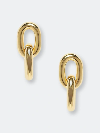 Anine Bing Link Drop Earrings In Gold