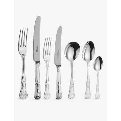 Arthur Price Kings 84-piece Stainless Steel Cutlery Set For 8 In Silver Plated