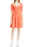 Ted Baker Milly Sweetheart Sweater Dress In Coral