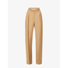MUGLER LOOSE-FIT WIDE-LEG HIGH-RISE WOVEN TROUSERS