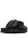 Yume Yume Padded Slip-on Mules In Black