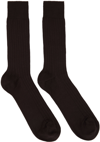 ERNEST W BAKER SSENSE EXCLUSIVE BROWN SOCKS