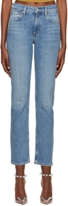 Agolde Blue Lyle Jeans In Hour (med Indigo)