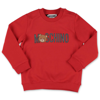 MOSCHINO FELPA ROSSA IN COTONE