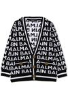 BALMAIN CARDIGANS WITH LOGO