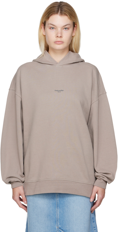 Holzweiler Grey W. Paradise Oslo Hoodie In 1106 Taupe