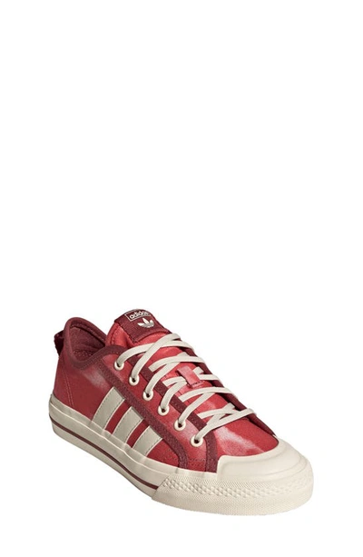 Adidas Originals Kids' Nizza Recycled Faux Leather Sneakers In Red