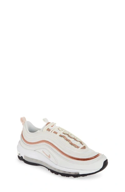 Nike Kids' Air Max 97 Trainer In White/ Red Bronze/ White