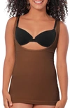 Shapermint Open Bust Shaper Camisole In Chocolate