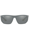 Ray Ban Scuderia Ferrari Square-frame Sunglasses In Grey