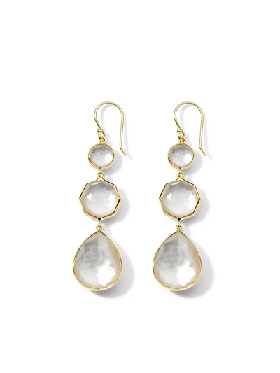 IPPOLITA 18KT YELLOW GOLD ROCK CANDY® SMALL CRAZY 8S MOTHER-OF-PEARL EARRINGS