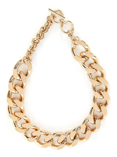 Jw Anderson Oversized Chain-link Necklace In Gold