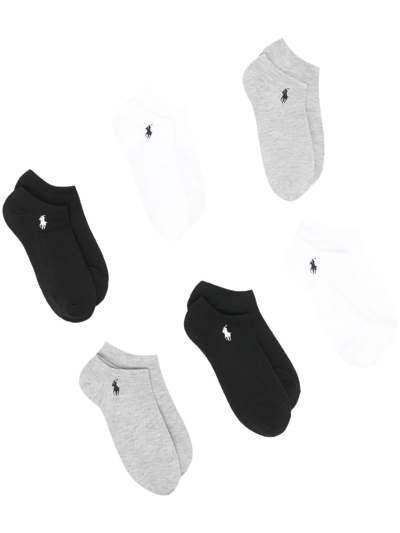 Polo Ralph Lauren 6-pack Cushion Low-cut Ankle Socks Set In Neutral