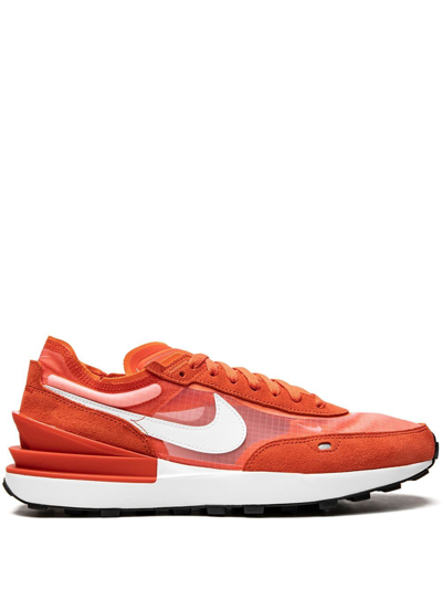 Nike Waffle One Low-top Sneakers In 601 Crimson/white