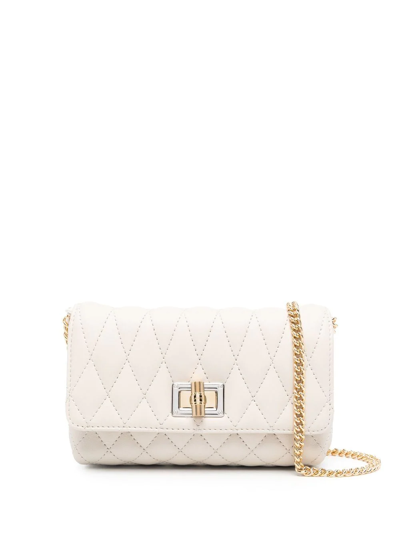 Lanvin Quilted-finish Shoulder Bag In White