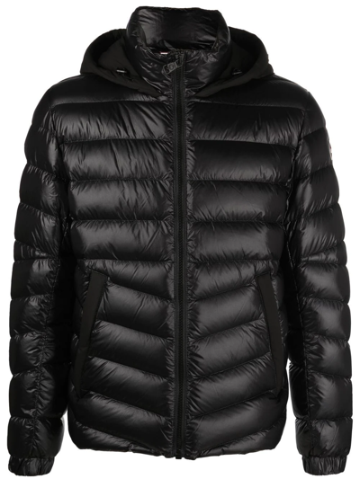 Colmar Logo-patch Quilted Hooded Jacket In Black