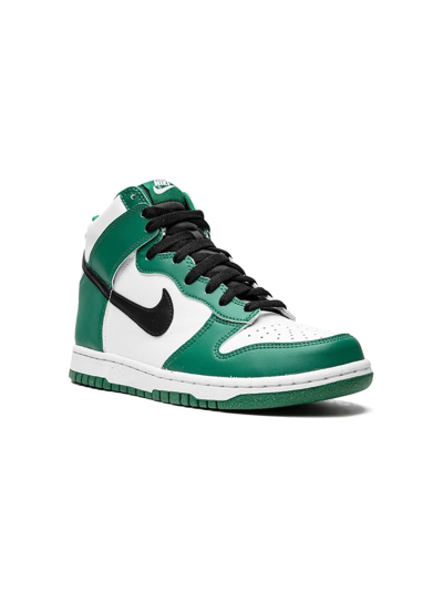 Nike Kids' Dunk High "celtics" Sneakers In Green