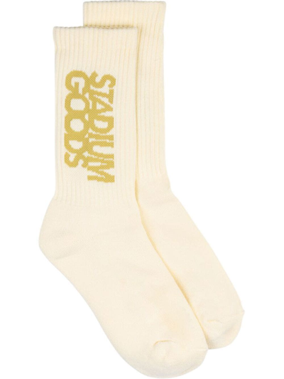 Stadium Goods Logo-print Crew Socks In Neutrals