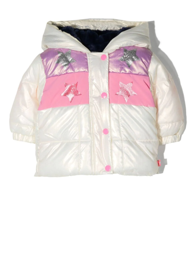 Billieblush Babies' Multicolor Jacket For Girl With Stars In Ivory