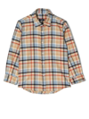 Il Gufo Checked Long-sleeved Shirt In Neutrals