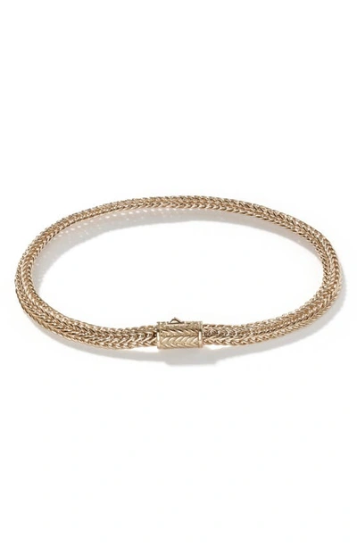 JOHN HARDY JOHN HARDY KAMI CHAIN BRACELET, GOLD, 4.5MM