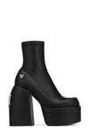 Naked Wolfe Sugar Faux-leather Ankle Boots In Black Stretch