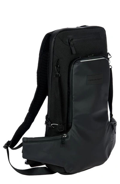 Porsche Design Recycled Polyester Cycling Backpack In Black
