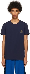 Versace Logo-print Stretch-cotton T-shirt In A1384 Dk