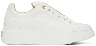 Max Mara White Leather Maxiv Sneakers