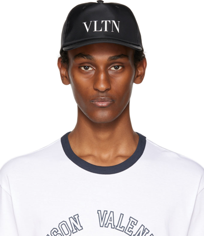 Valentino Garavani Logo Baseball Cap In Black