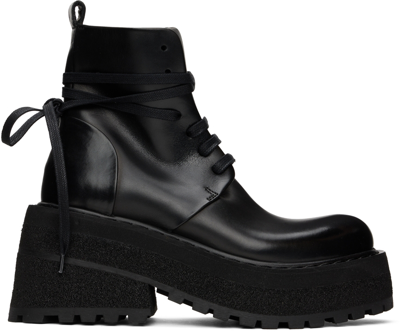 Marsèll Black Carretta Boots In 666 Black