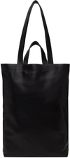 Marsèll Oversized Leather Tote Bag In 666 Black