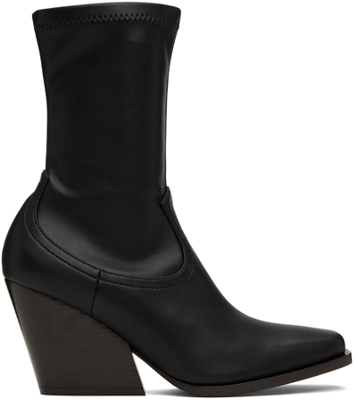 Stella Mccartney Cowboy Stretch 95mm Boots In Black