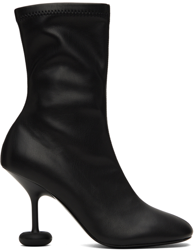 STELLA MCCARTNEY BLACK SHROOM HEEL BOOTS