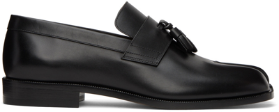 Maison Margiela Black Leather Tabi Loafers