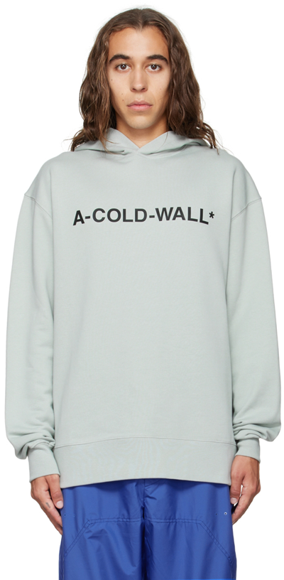 A-cold-wall* Essential Logo Hoodie In Grey