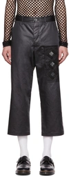 Song For The Mute Black Work Trousers In Black