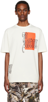 Heron Preston Off-white Gothic Color Blocks T-shirt In White Orange