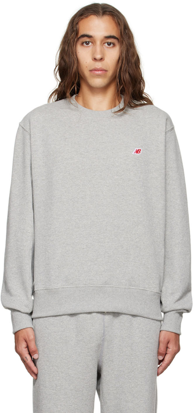 New Balance Made In Usa Core Sweatshirt In Grey