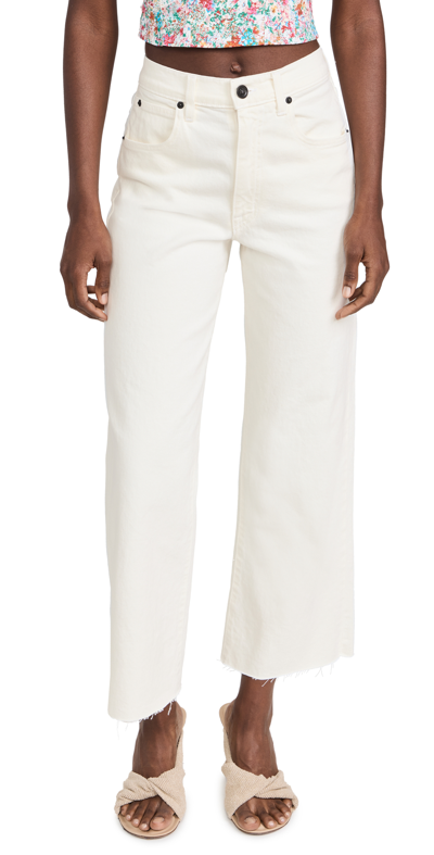 SLVRLAKE GRACE CROP JEANS WHITE