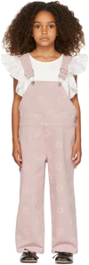 Même. Ssense Exclusive Kids Pink Daisy Riley Overalls In Blush Daisy