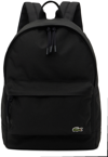LACOSTE BLACK POLYESTER BACKPACK