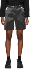 HELIOT EMIL GRAY LIQUID METAL SHORTS