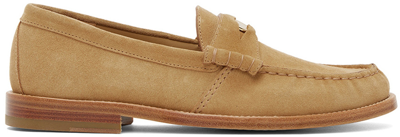 Rhude Strap-detail Suede Loafers In Brown